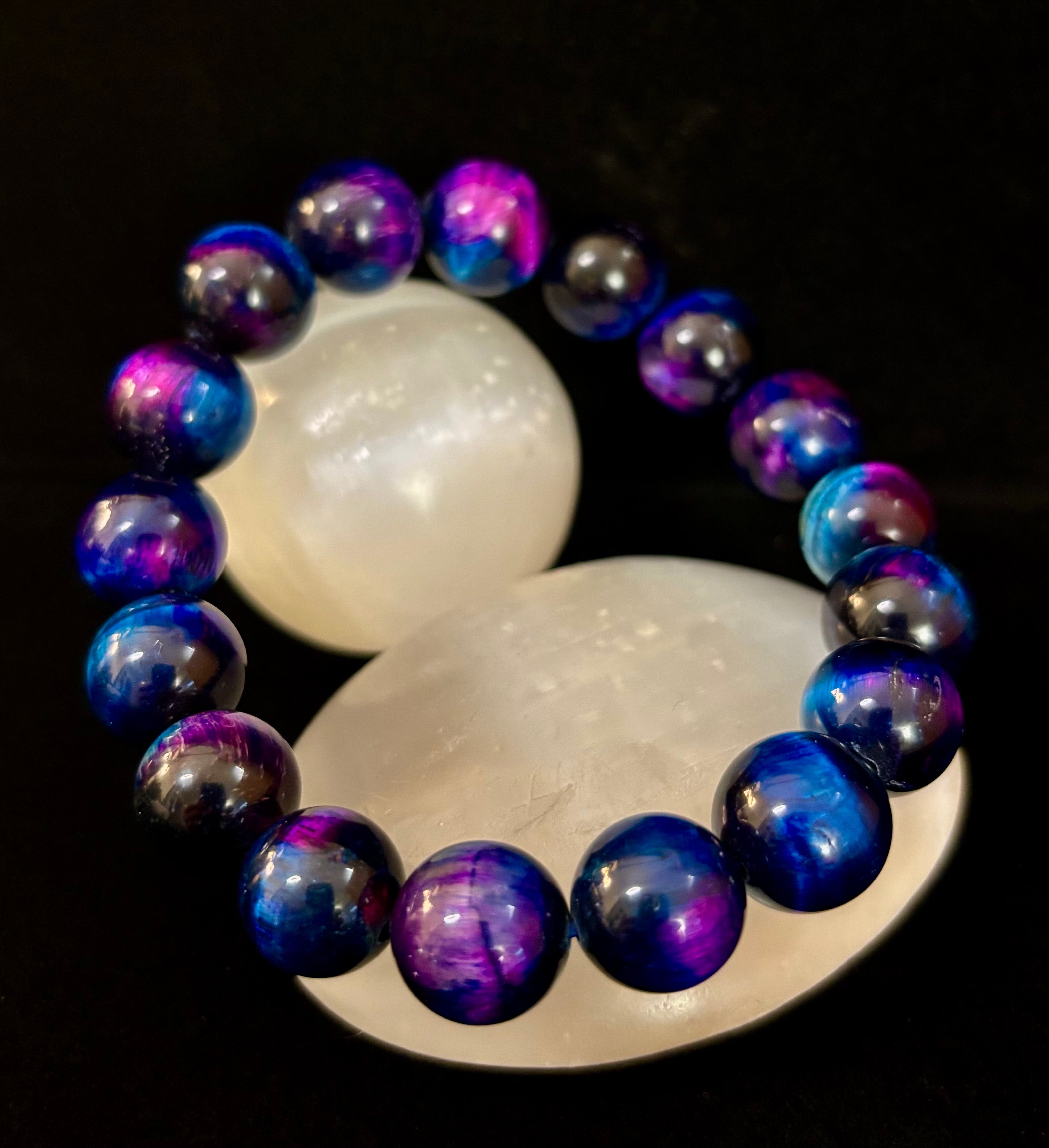 Galaxy Tiger Eye Bracelet – Energy, Confidence & Protection | Medium & Large Wrist Fit